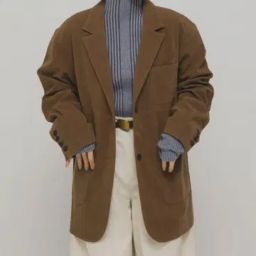 KBF 패치 포켓 테일러드 자켓 카멜