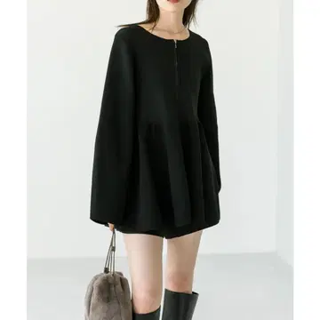 mystic W ZIP 페플럼 가디건 2