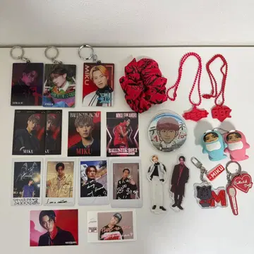 BALLISTIK BOYZ 후카보리 미라이 굿즈 세트 목걸이 스크런치