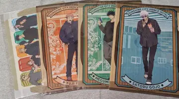 주술회전 이케프리 런치 매트 클리어 파일 이타도리 후시구로 고죠