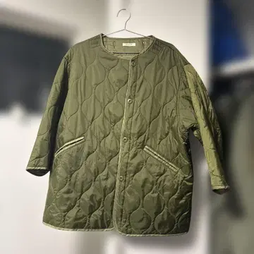 FREAK'S STORE 밀리터리 라이너 퀼팅 자켓 카키