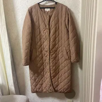 grove 퀼팅 롱 코트 베이지 L 사이즈