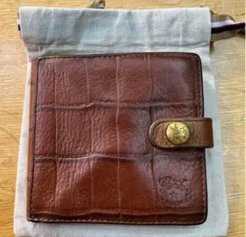 일비종떼 스퀘어 지갑 야키누메 악어 엠보싱 남녀 공용