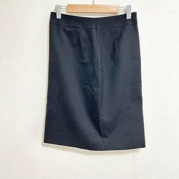 A438 미스 준코 / 타이트 스커트 / 슬릿 / 블랙 / 모 100%