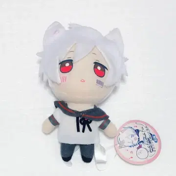 마후마후 마스코트 고양이 귀 프라이스 고양이 봉제 인형 화이트마후