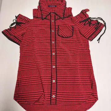 알곤킨 ALGONQUINS 숄더 오픈 블라우스 셔츠 반팔