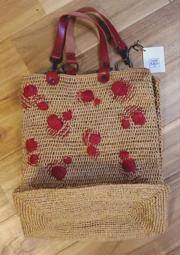 JAMIN PUECH 꽃무늬 자수 토트백