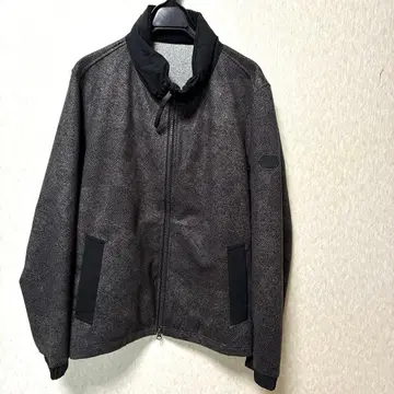 TAKEO KIKUCHI 다운 패브릭 집업 후드 블루종