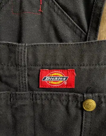 Dickies 블랙 오버롤
