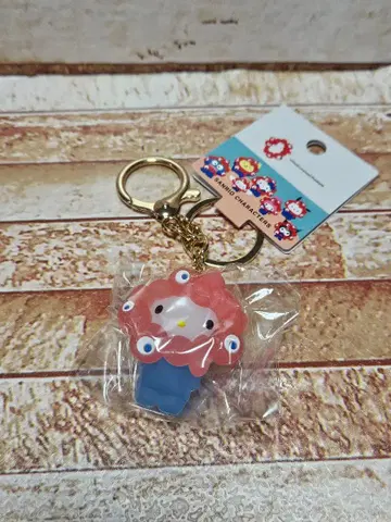 산리오 미야쿠미야쿠 클리어 키링 키티 입체마스코트