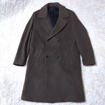 새상품급 자라 체스터 코트 XL 사이즈 더블 브레스트 카키 양모 울