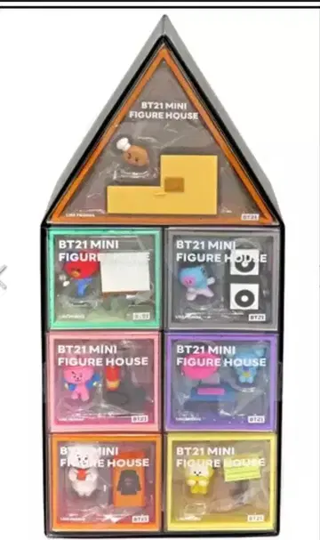 BT21 미니 피규어 하우스 8개 세트 5주년