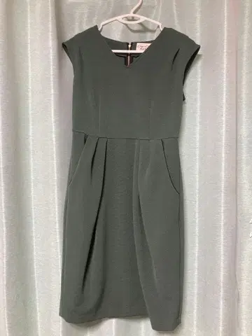 Flicka 슬리브리스 무릎 기장 원피스 사이즈 0 그린