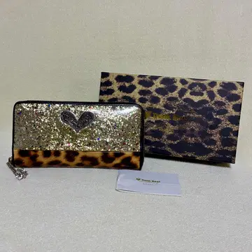 Think Bee! 레오파드 무늬 장지갑