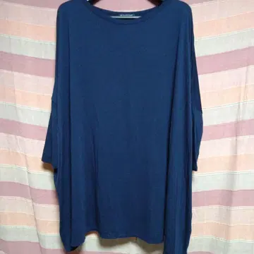 미즈이로 인드 네이비 5부 소매 튜닉