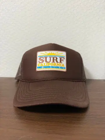 새상품 트래커 캡 SURF CALIFORNIA 브라운 아메카지 바이커