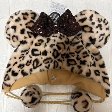 디즈니 팬캡 레오파드 브라운 레오파드 무늬 미니 모자