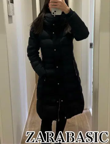 [새상품급] ZARABASIC A라인 롱다운 자라 벨트 포함