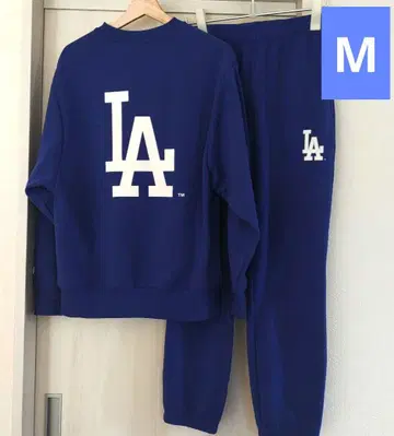 LA 다저스 맨투맨&팬츠 상하의 셋업 M 사이즈 속기모 블루