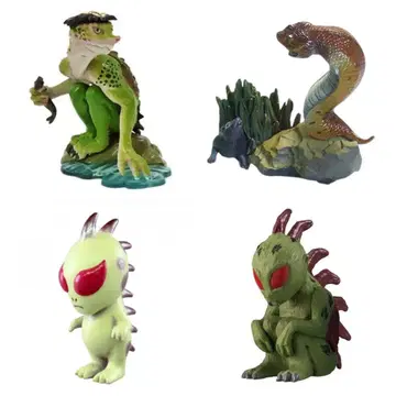 4종 세트 츄파카브라 갓파 츠치노코 캡슐 토이 미니어처 카이요도