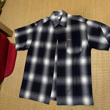 CALTOP 옴브레 체크 반팔 MADE IN USA