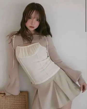 ANDMARY Sophia layered tops beige