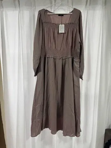 CLETTE 스모크 핑크 긴팔 원피스