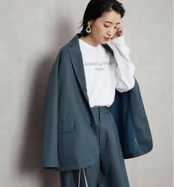 [당일 발송] FREAK'S STORE 빅 실루엣 셋업 블루