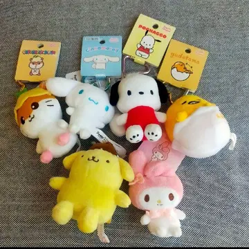 Sanrio 마스코트 봉제 인형 마이멜로디 폼폼푸딩 6개 세트