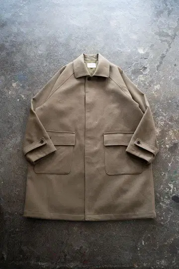 STILL BY HAND / 울 나일론 발라칼라 코트