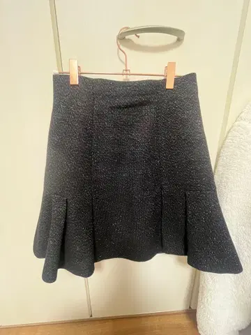 리랜드트루 블랙 플레어 스커트 미니