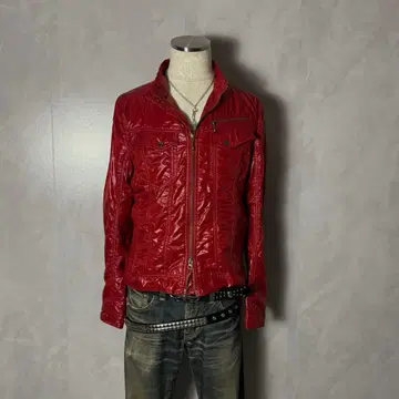 y2k 그런지 라이더 기믹 광택 시크 스타일 헤이세이 갸루 펑크 락