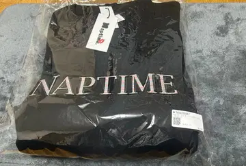 NAPTIME 풀오버 맨투맨 블랙 L 사이즈