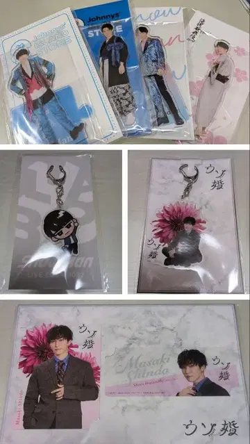 SnowMan 와타나베 쇼타 아크릴 스탠드 아크릴 키링 스노우 칠 세트