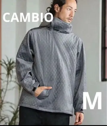 캄비오 벨벳 퀼팅 집업 후드티 M