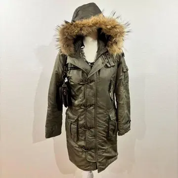 헤이세이 갸루 y2k 퍼 자켓 밀리터리 모리걸 그런지 기믹