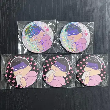 오소마츠 6쌍둥이 게스마츠 캔뱃지 홀로그램 토도마츠