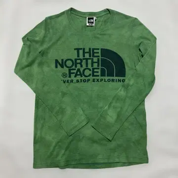 새상품급 THE NORTH FACE 그린 긴팔 티셔츠 S 사이즈