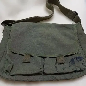 Kipling 숄더백 그린 로고 원포인트 프린트