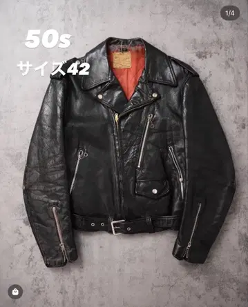 50s 더블 라이더 자켓 사이즈 42