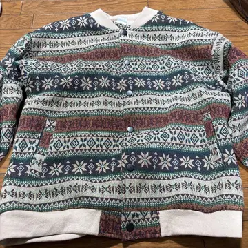 HOOK - 패치워크 패턴 기하학 패턴 고블랑 블루종