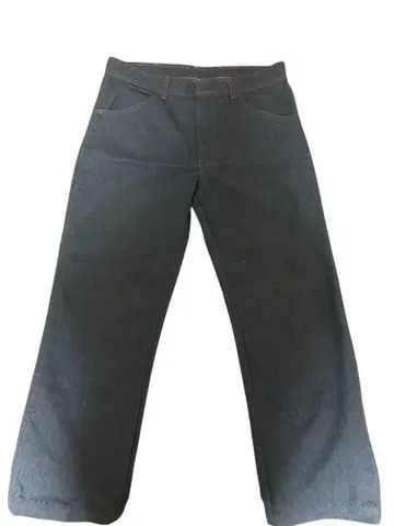 레어 컬러 랭글러 스트레이트 데님 와이드 레그 팬츠