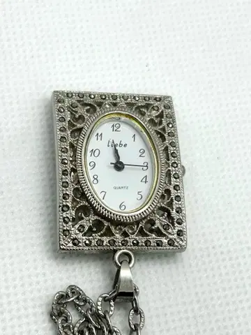 [ 작동품 ] Liebe 펜던트 워치 펜던트 시계 목걸이 시계 QZ