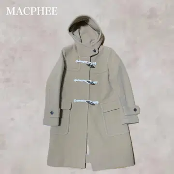 MACPHEE 카멜 더플 코트 미디엄 롱 더플