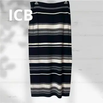 ICB 보더 타이트 스커트 S 사이즈 허리 전체 밴딩 M 사이즈도 OK