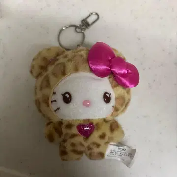 헬로키티 레오파드 무늬 키링