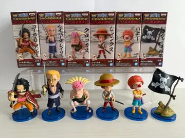 전 6종 세트 원피스 월드 컬렉터블 피규어 - 와노쿠니 회상편 2 -