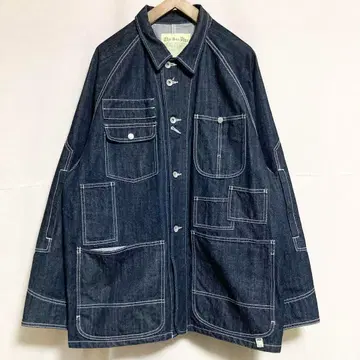 M 사이즈! SSZ 데님 디자인 커버올 자켓