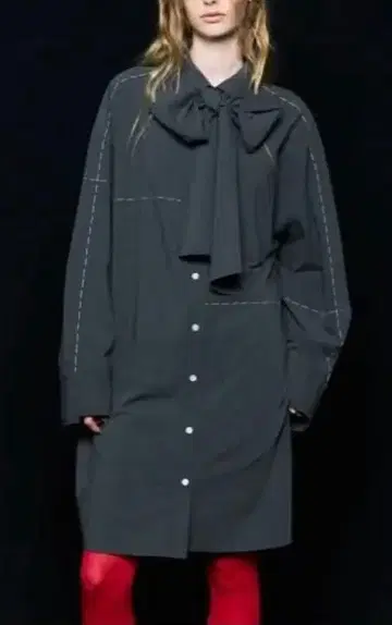 maison special Hand Stitch Shirt Dress