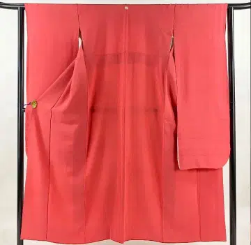 순수 실크 후리소데 단품 핑크